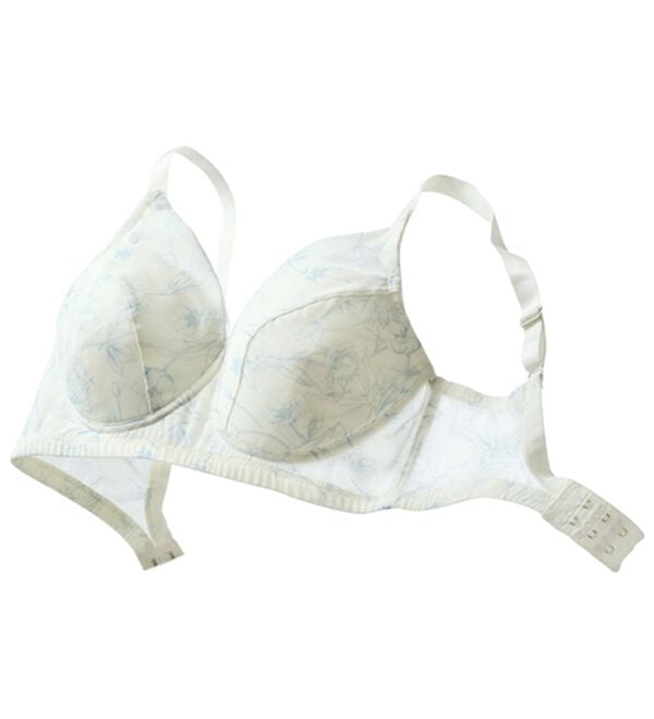 LAVIENNE（ラヴィエンヌ）の「涼感・風ブラ　プラスフィット（ブラジャー）」｜アイボリー(花柄)