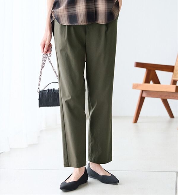 BELLUNA（ベルーナ）の「チノ見えストレッチ素材テーパードパンツ（テーパードパンツ）」｜詳細画像