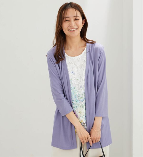 BELLUNA（ベルーナ）の「彩り花柄レースカーディガンアンサンブル（アンサンブル）」｜詳細画像