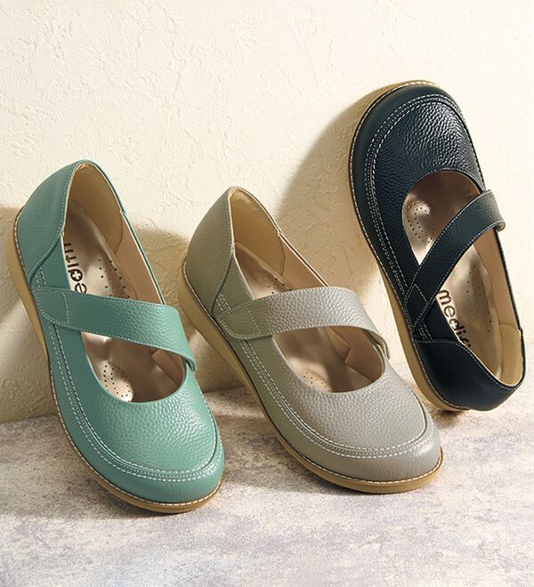 ルフラン（ルフラン）の「＜メディフィット＞５Ｅ斜めストラップシューズ（フラットシューズ）」｜詳細画像