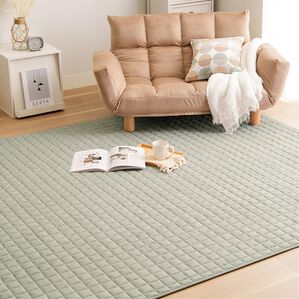 iellio（イエリオ）の「肌触りやわらか！綿１００％タオル地ラグ＜洗濯機で洗える・コットン・カーペット・オールシーズン・裏面滑り止め加工＞（ラグ）」｜グレー