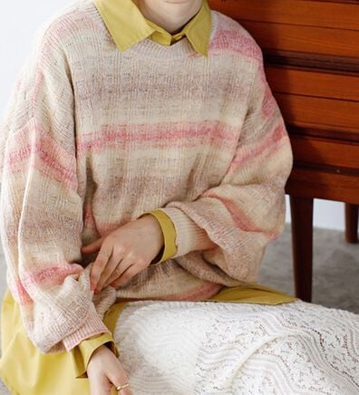 GeeRA（ジーラ）の「グラデーションニットプルオーバー（ニット・セーター）」