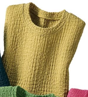 ルフラン（ルフラン）の「メロウ使いジャカードＴ（カットソー）」｜カラシ