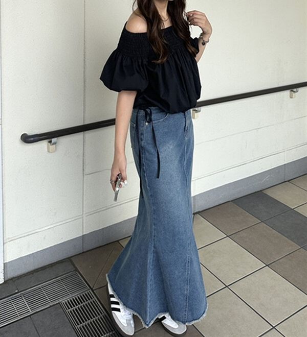 GeeRA（ジーラ）の「ドロストオフショルブラウス（ブラウス）」｜詳細画像