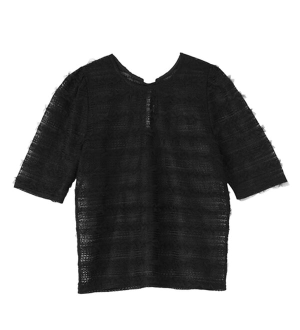 RANAN（ラナン）の「フリルレースパフスリーブトップス（カットソー）」｜詳細画像