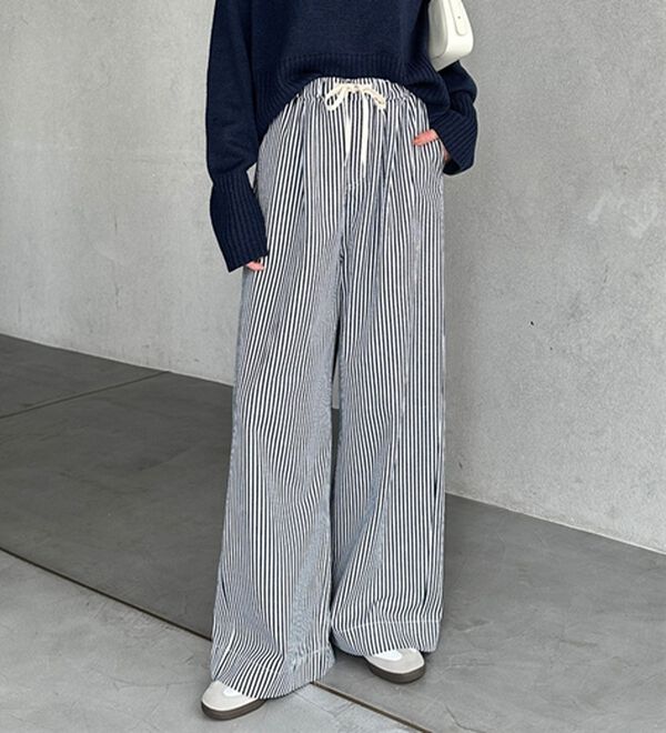 GeeRA（ジーラ）の「美脚見えイージーワイドデニムパンツ（フルレングスパンツ）」｜詳細画像