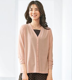 BELLUNA（ベルーナ）の「持ち運びに便利！ＵＶ対策シアーカーディガン（その他カーディガン）」｜ピンク