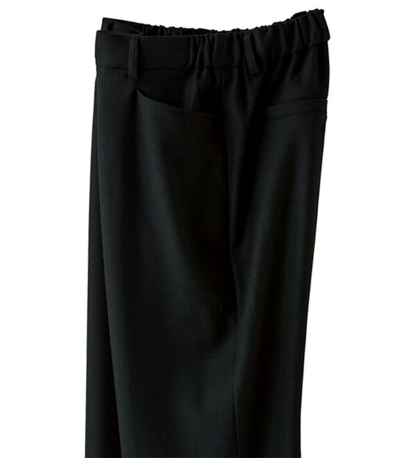 BELLUNA（ベルーナ）の「ソフトタッチ上品美ピンタックパンツ（フルレングスパンツ）」｜ブラック