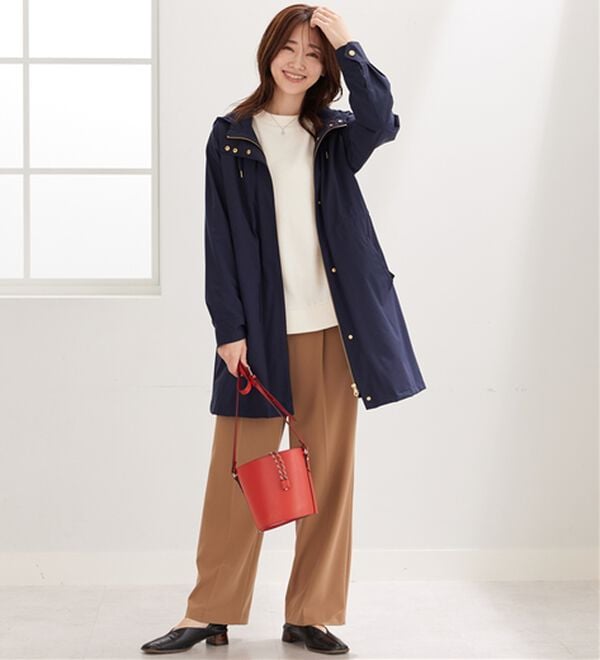 BELLUNA（ベルーナ）の「【新色追加】防風＆はっ水加工マウンテンパーカー（ハーフコート）」｜詳細画像