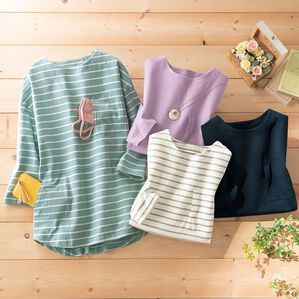 「【４色組】手ぶらでお出かけ！ポケットＴシャツ（カットソー）」｜詳細画像