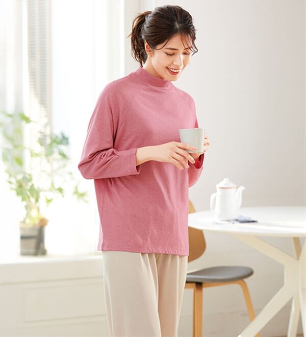 LAVIENNE（ラヴィエンヌ）の「【３色組】上品に決まる大人のメランジ調プルオーバー（ニット・セーター）」｜詳細画像