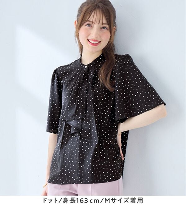 alotta（アロッタ）の「大人上品スカーフタイブラウス（ブラウス）」｜詳細画像