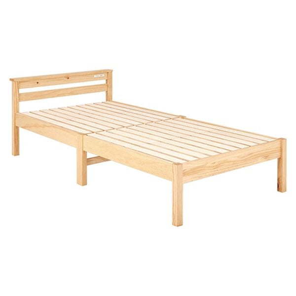 「工具不要！ネジなしすのこベッド（ベッド）」｜ナチュラル