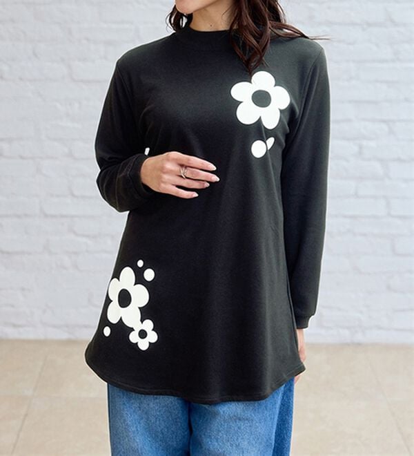 BELLUNA（ベルーナ）の「【メルティポンチ】プリントチュニック（チュニック）」｜詳細画像