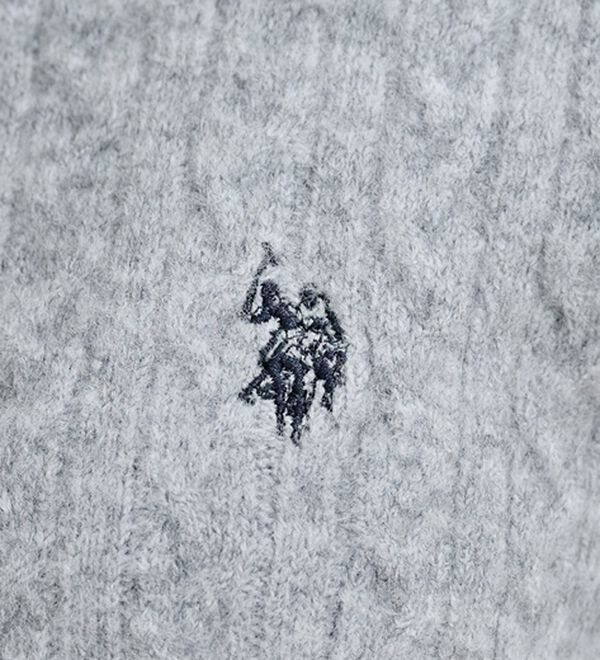 RANAN（ラナン）の「＜U.S.POLO ASSN.ユーエスポロアッスン＞ ワンポイントケーブルニット（ニット・セーター）」｜詳細画像
