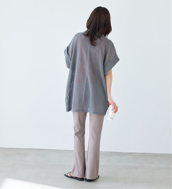 BELLUNA（ベルーナ）の「シュッと体型カバー！ジャストフィットフレアーパンツ（フルレングスパンツ）」｜詳細画像