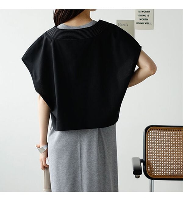 GeeRA（ジーラ）の「アメスリリブワンピ＆ベストセット（カットソーワンピース）」｜詳細画像