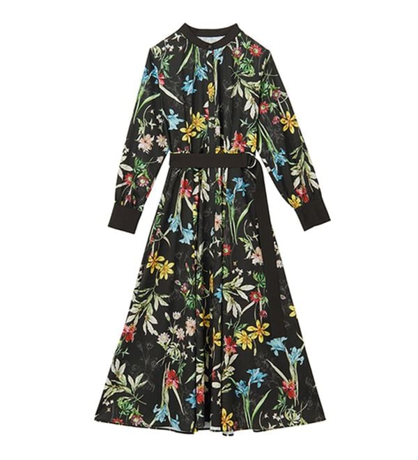 RANAN（ラナン）の「レトロフラワーシャツワンピース（プリントワンピース）」｜詳細画像