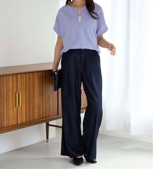 alotta（アロッタ）の「ジップ使いドルマンブラウス（ブラウス）」｜詳細画像