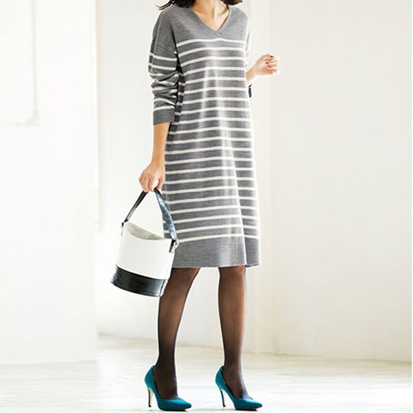 RANAN（ラナン）の「カシミヤタッチニットワンピース（ニットワンピース）」｜詳細画像