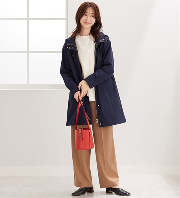 BELLUNA（ベルーナ）の「【新色追加】防風＆はっ水加工マウンテンパーカー（ハーフコート）」｜詳細画像