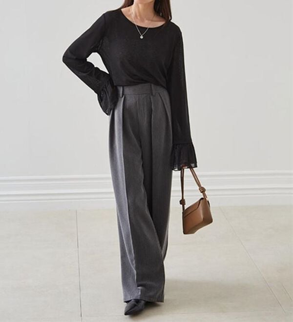 RANAN（ラナン）の「フレアーチュール袖スラブシアーＴ（カットソー）」｜詳細画像