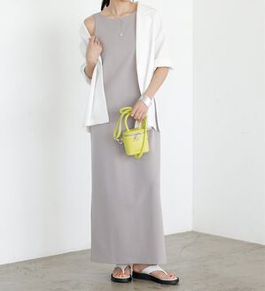 GeeRA（ジーラ）の「アメスリストレッチポンチワンピース（その他ワンピース）」｜グレー