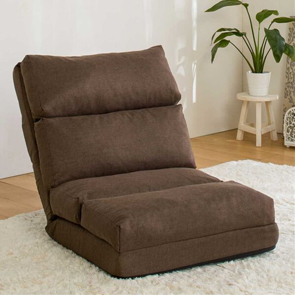 iellio（イエリオ）の「ごろ寝ができる３ｗａｙ座椅子（座椅子）」｜ブラウン