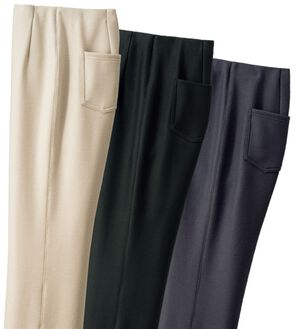 ルフラン（ルフラン）の「【３本組】日本製　上質仕立て・ぬくもり裏ファーパンツ（フルレングスパンツ）」｜3本組