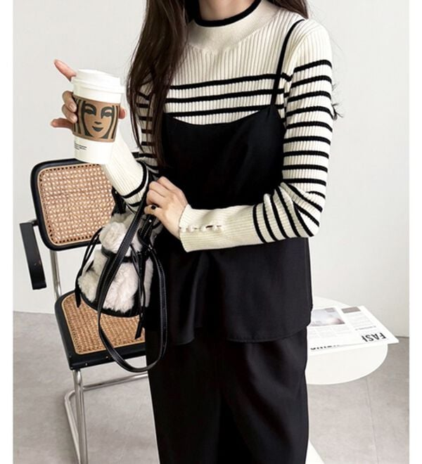 GeeRA（ジーラ）の「セットアップ風キャミソールサロペット（オールインワン）」｜詳細画像