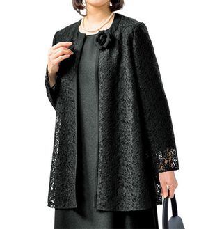 ルフラン（ルフラン）の「フォーマルレースジャケット（ブラックフォーマル（喪服・礼服））」｜1