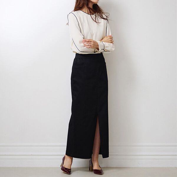 RANAN（ラナン）の「配色ステッチブラウス（ブラウス）」｜詳細画像