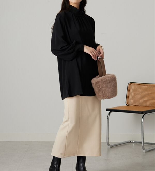 BELLUNA（ベルーナ）の「リブニット使いチュニック（チュニック）」｜詳細画像