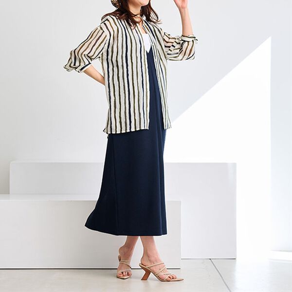 RANAN（ラナン）の「配色ストライプシャツ（シャツ）」｜詳細画像