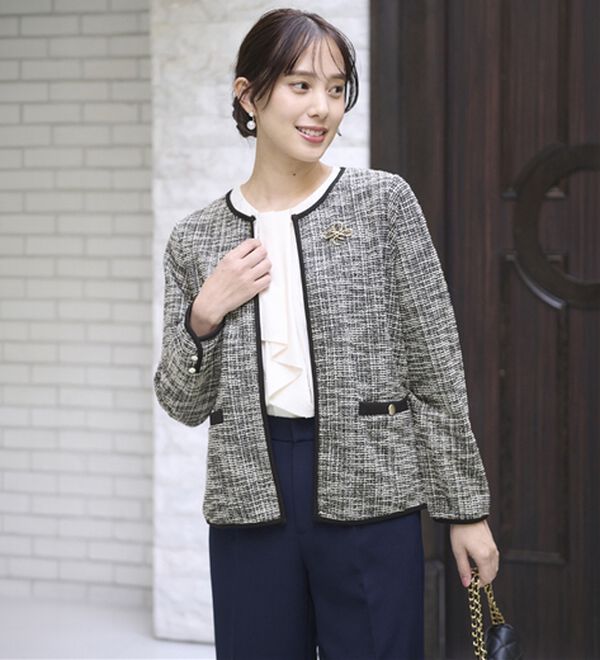 BELLUNA（ベルーナ）の「＜Ｃ／Ｓ＞ドットシフォンボウタイブラウス（ブラウス）」｜詳細画像