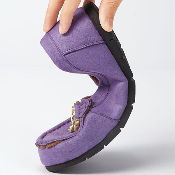 RANAN（ラナン）の「ビッグチェーンデザイン内ボアモカシンシューズ（ローファー）」｜詳細画像