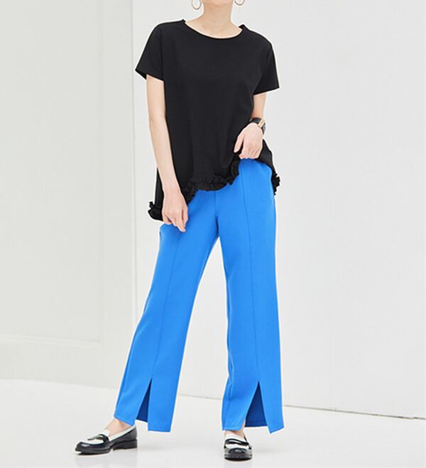 RANAN（ラナン）の「機能付センタースリットフレアーパンツ（フルレングスパンツ）」｜詳細画像