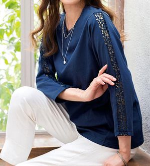 ルフラン（ルフラン）の「【ｋｉｒａｍｅｋ】コットン１００％プルオーバー（カットソー）」｜ブルー