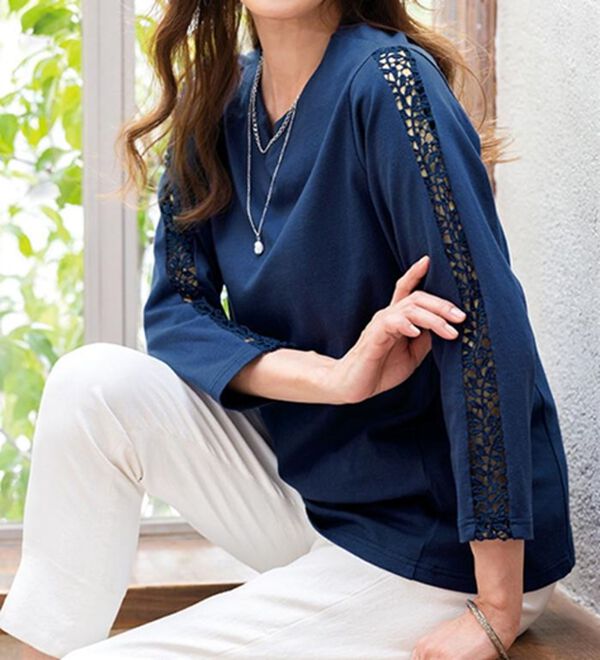 ルフラン（ルフラン）の「【ｋｉｒａｍｅｋ】コットン１００％プルオーバー（カットソー）」｜ブルー