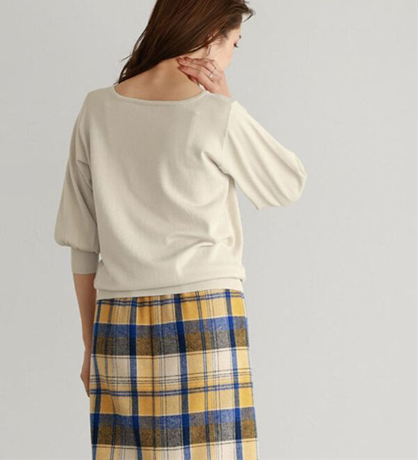 Pierrot（ピエロ）の「【選べるネック】シルクタッチバルーンニット（ニット・セーター）」｜詳細画像