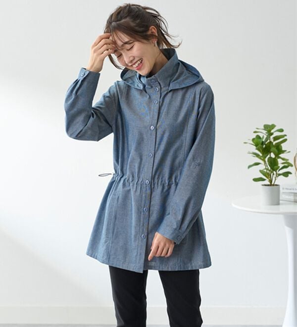 BELLUNA（ベルーナ）の「デニム調デザインパーカー（パーカー）」｜詳細画像