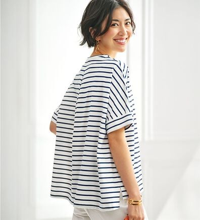 BELLUNA（ベルーナ）の「ヒンヤリ実感！大人顔サマ見えゆったりＴシャツ（Tシャツ）」