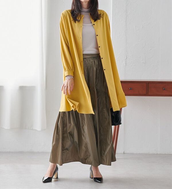 RANAN（ラナン）の「２ＷＡＹボタン使いフレアーブラウス（ブラウス）」｜詳細画像