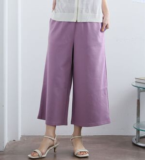 A HAPPY MARILYN（アハッピーマリリン）の「【Ｍ～８Ｌ／選べる丈】【接触冷感・吸水速乾】ゆるワイドパンツ（ワイドパンツ・ガウチョ）」｜ラベンダー