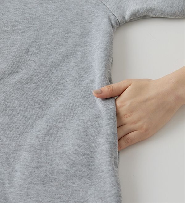 RANAN（ラナン）の「裏起毛ハーフジップワンピース（ロングワンピース）」｜詳細画像