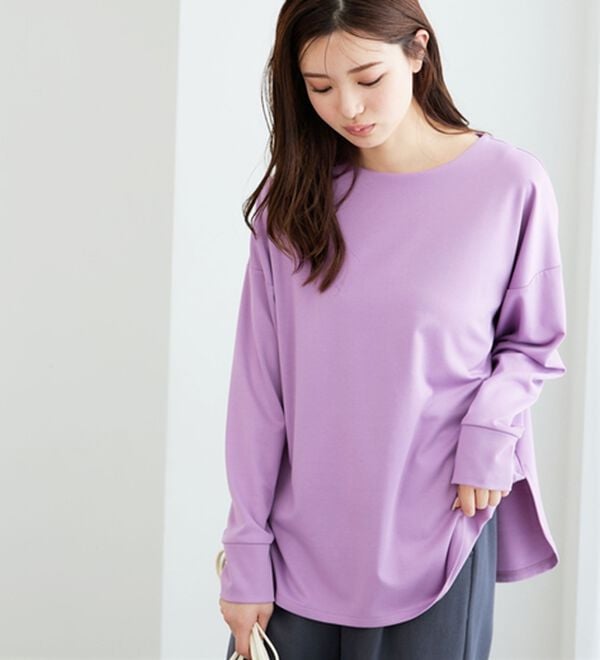 BELLUNA（ベルーナ）の「もちっとなめらか！大人顔サマ見えプルオーバー（カットソー）」｜詳細画像