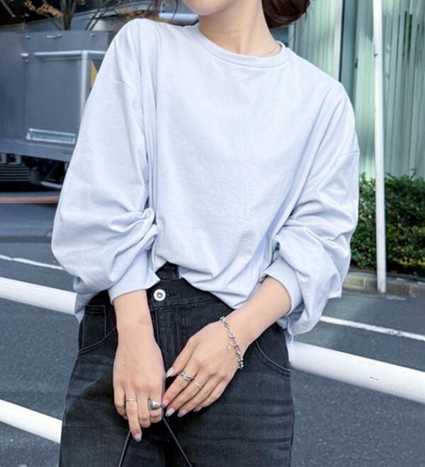 RANAN（ラナン）の「多機能ベーシックオーバーサイズ長袖Tシャツ（Tシャツ）」｜詳細画像