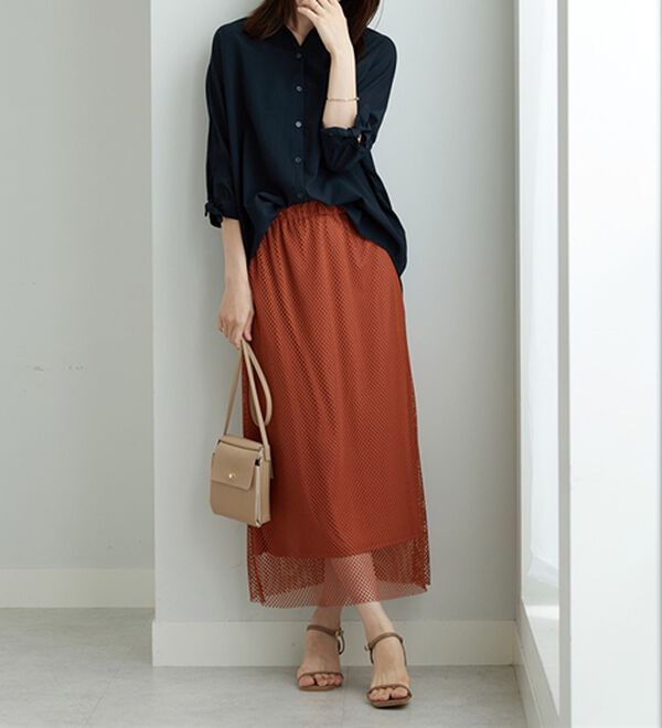 BELLUNA（ベルーナ）の「イージーケア！袖リボンシャツチュニック（チュニック）」｜詳細画像