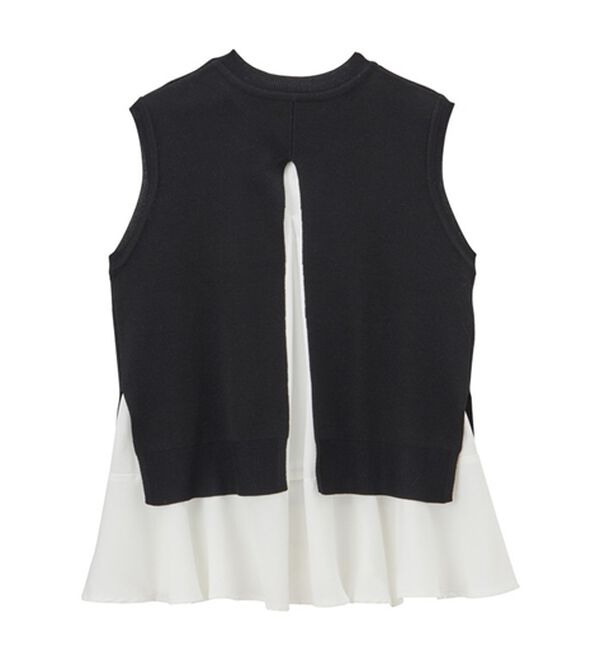 GeeRA（ジーラ）の「ペプラムタンク付ニットプルオーバー（アンサンブル）」｜詳細画像