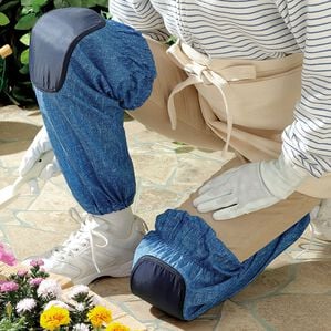 「デニム調ひざテクターロング（ガーデニング・園芸用品）」｜詳細画像